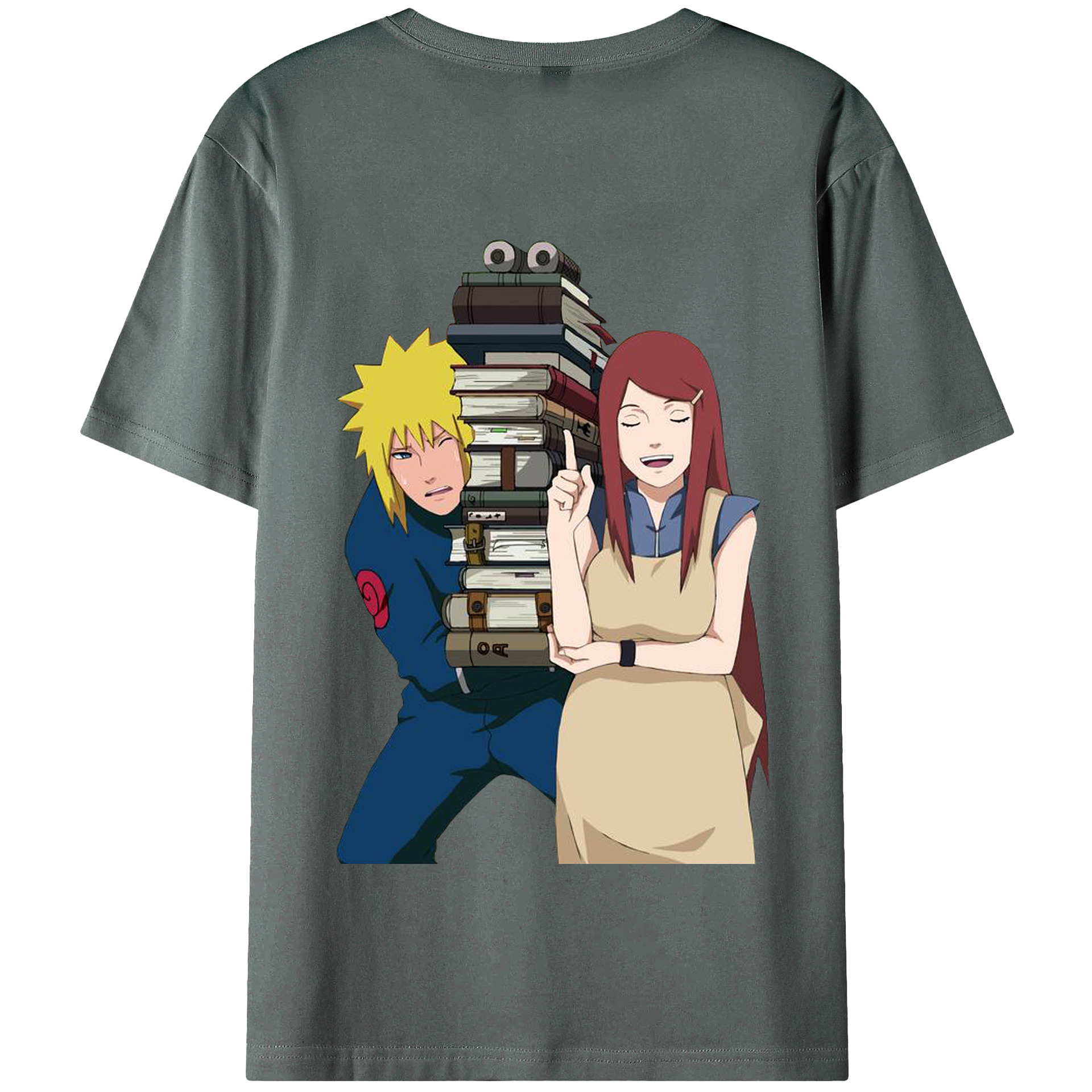 （画像用） NARUTO -ナルト- 波風 ミナト Namikaze Minato 綿100％半袖Tシャツ（背面プリント）